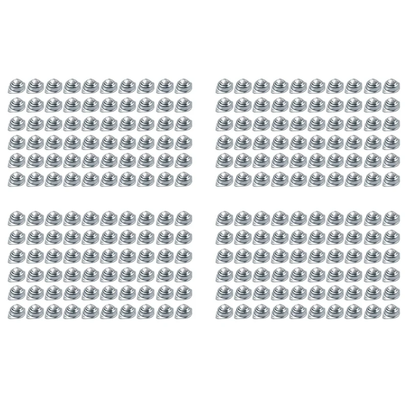 240Pcs Roller Ball Transfer Bearing, 1 Inch Carbon Steel Ball Casters, Mounted Ball Transfer Unit Universal For Conveyor Promoti