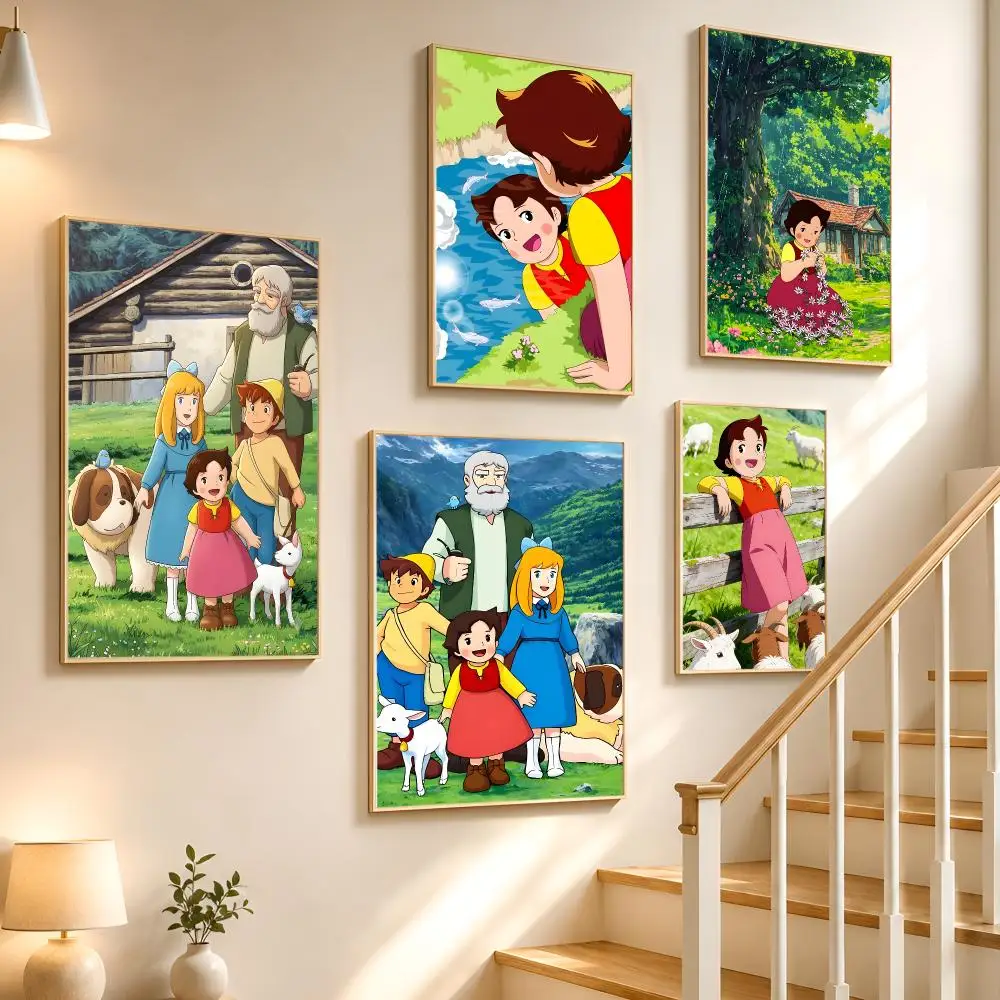 Heidi, Girl of the Alps Poster High-definition waterproof stickers, suitable for home décor, gifts, and holiday decorations