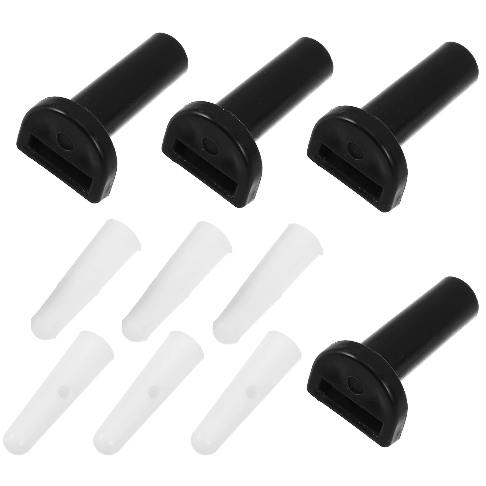 

10pcs Umbrella Accessories White Bone Cap Cover for Folding Umbrellas Repair Golf Tail Beads Replacement Parts