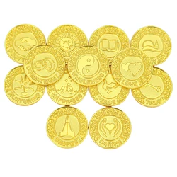 13pcs Wedding Arras Metal Ceremony Souvenir Arrhae Unity Coins for Women Jewelry Ceremony Gift