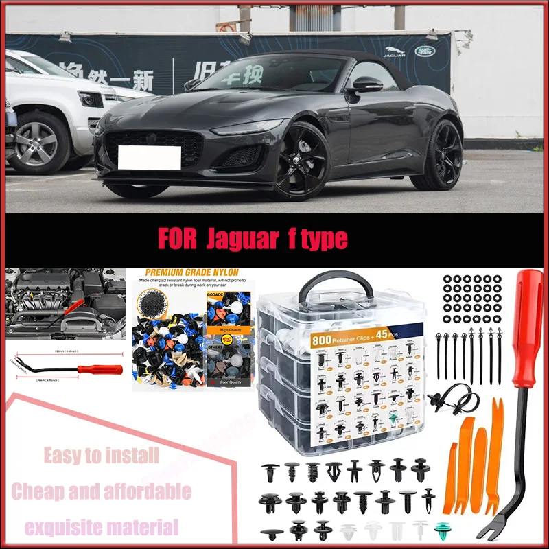 

For Jaguar F Type Buick Zeekr Audi Car Plastic Retainer Clips Kit 800+45pcs Auto Fender Push Pin Car Fastener Clip Mixed Set