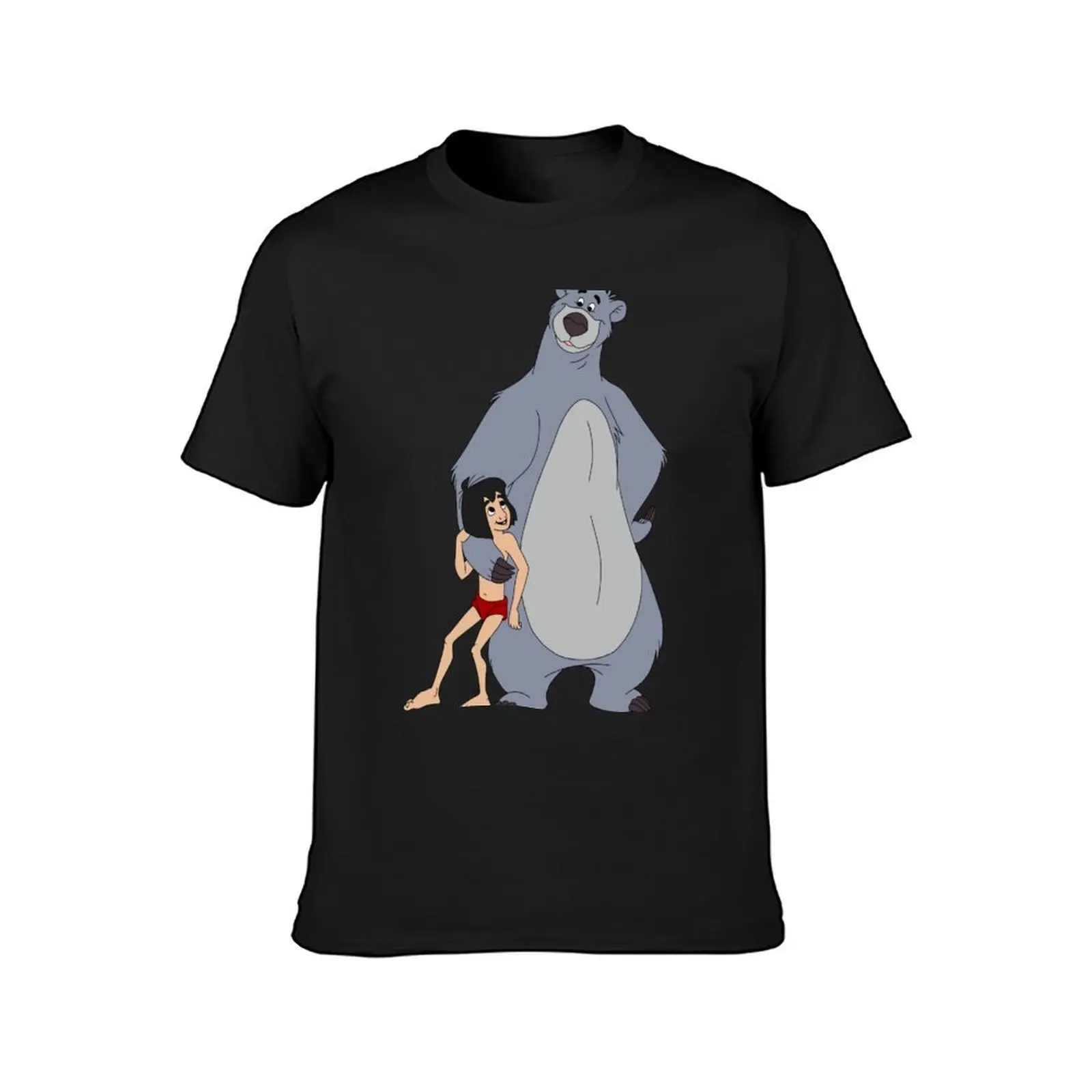 Baloo and Mowgli T-Shirt customs design your own Short sleeve tee mens tall t shirts