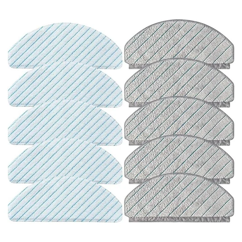 

-PQWN 10PCS Wiping Mop Cloth Pads For ECOVACS DEEBOT OZMO T10/T10 Plus Robot Vacuum Cleaner Accessories Replacement Parts