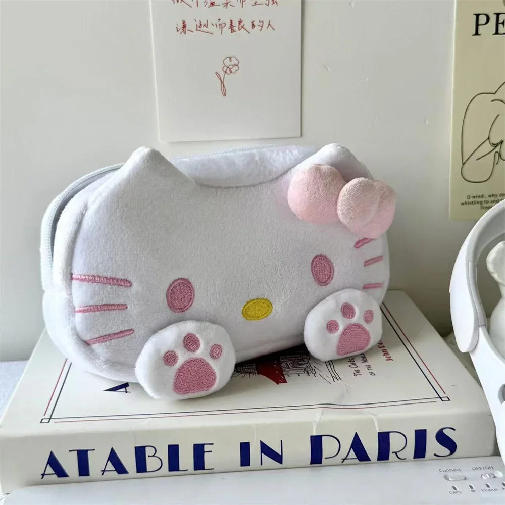 لطيف الكرتون HelloKitty أفخم مقلمة موضة سعة كبيرة تخزين مكتب طالب حقيبة أدوات مكتبية الفتيات حقيبة مستحضرات تجميل الهدايا