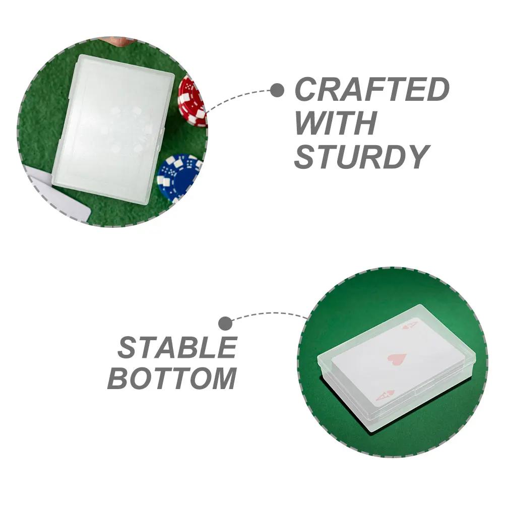 

4 Pcs Card Storage Box Case Game Trading Playing Cases Organizer Holders Container Packing Boxes