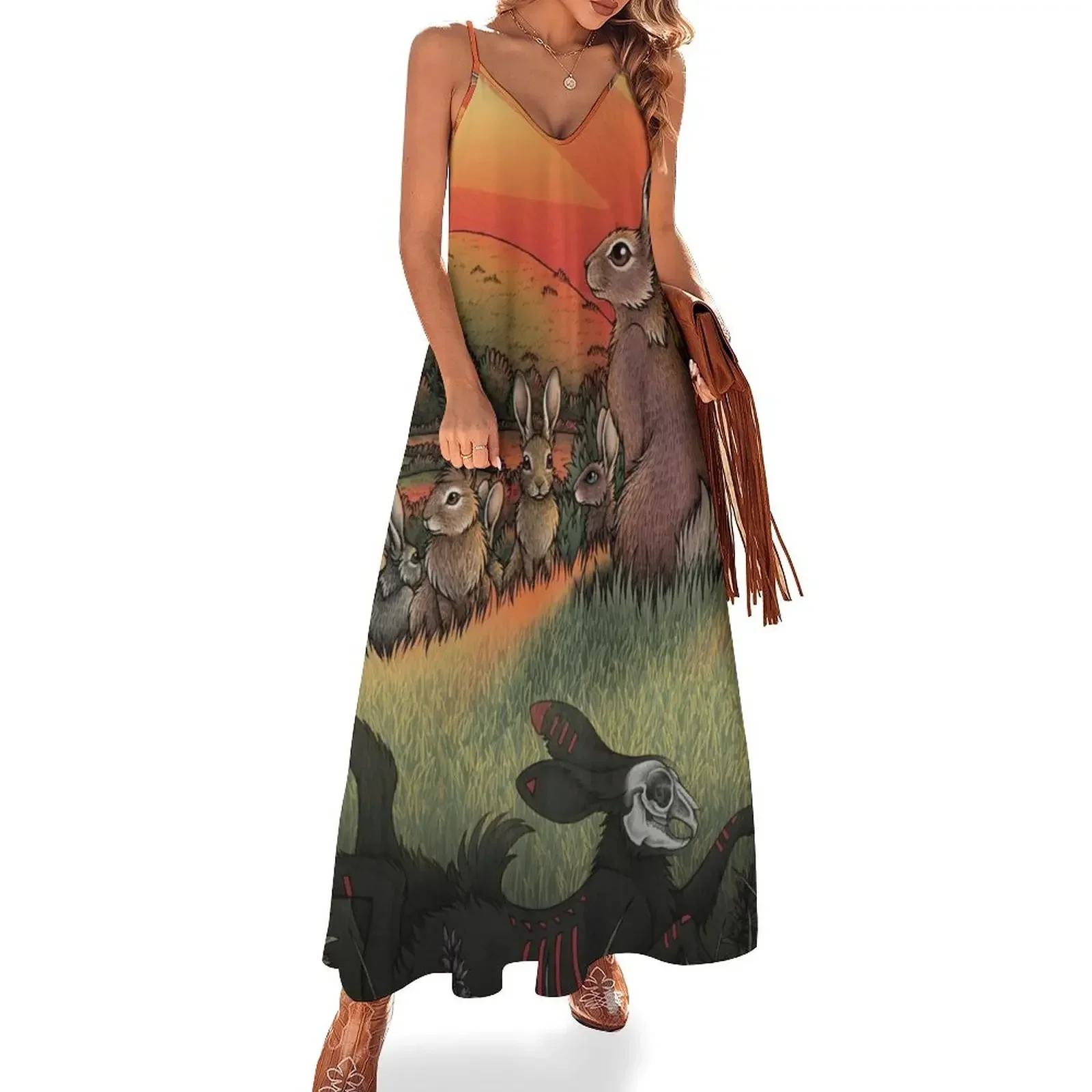 

Watership Down Sleeveless Dress fairy dress womens dress clothing women summer 2024