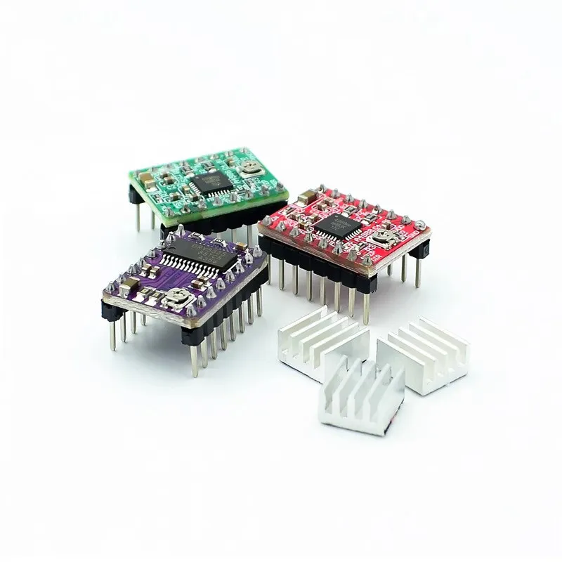10pcs a4988/drv8825 module 42 stepper motor driver board 3d printer 16 microstepping controller