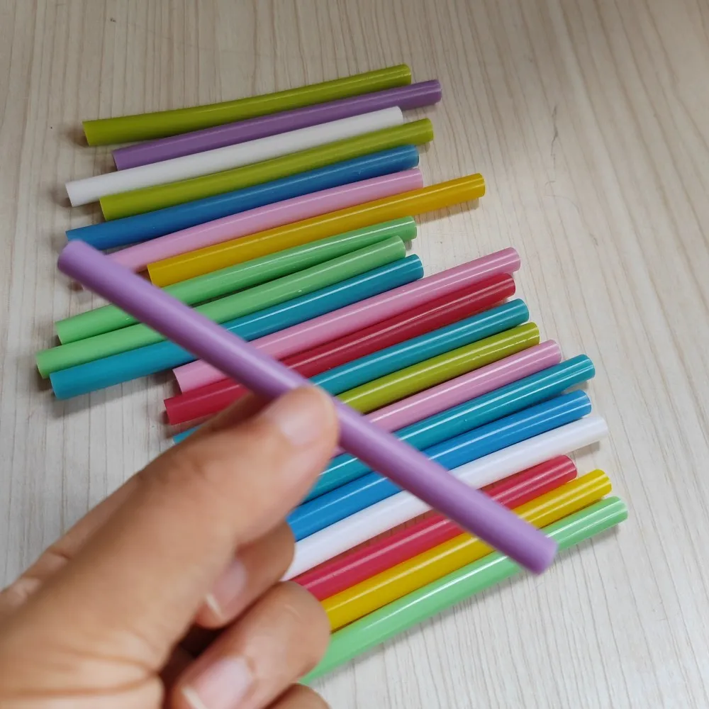 NEW 20Pcs Macaron color scheme Color hot melt adhesive stick DIY Lacquer Seal Multicolor blending 7 x 100mm