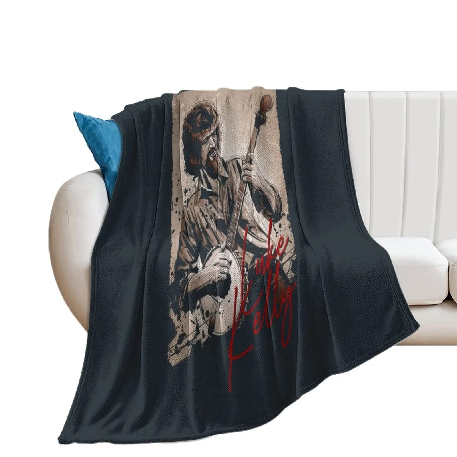 LUKE KELLY Throw Blanket For Sofa Thin Flannel Fabric Giant Sofa Decorative Sofa Blankets