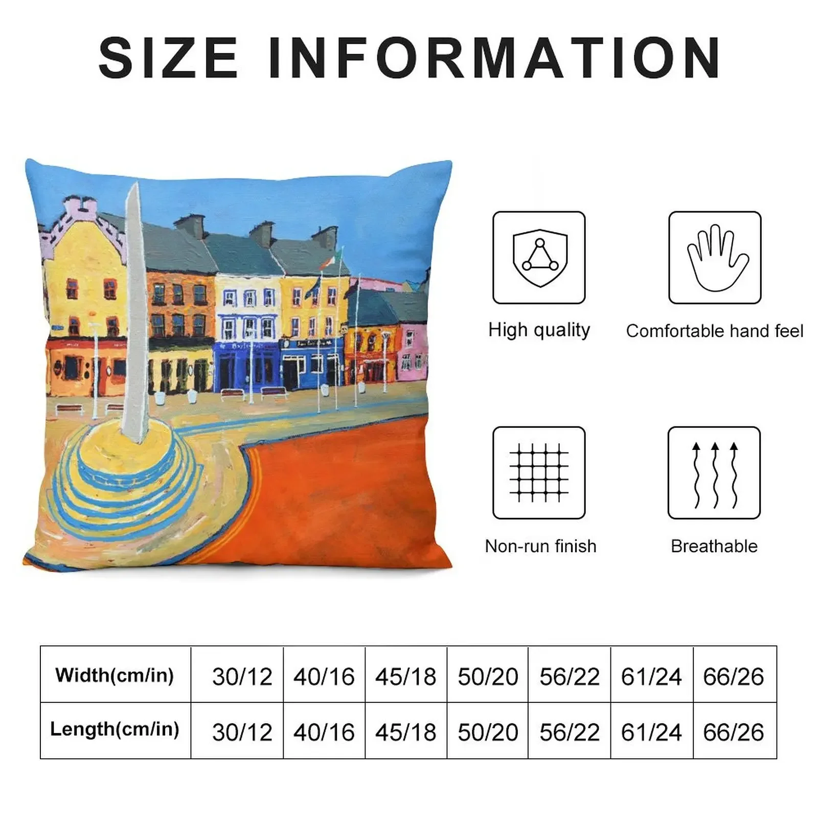 Clifden (County Galway, Ireland) Throw Pillow Pillow Case Pillowcases Bed Cushions Rectangular Cushion Cover pillow