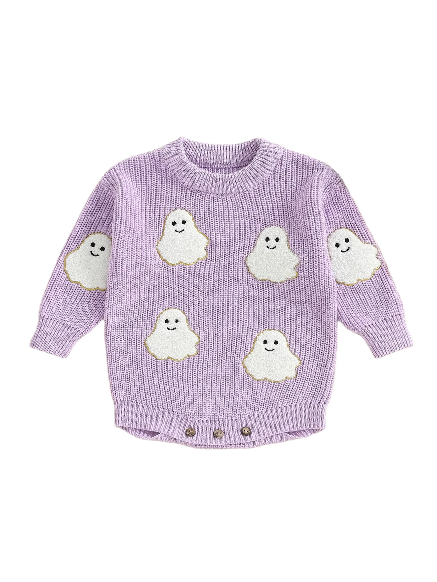 

Toddler Boy Halloween Hoodie Jumpsuit Pumpkin Print Zipper Long Sleeve Romper Warm Winter Outfit for Baby Kids