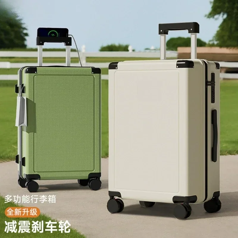 20-Inch suitcase, shock-absorbing brake universal wheel multi-functional suitcase