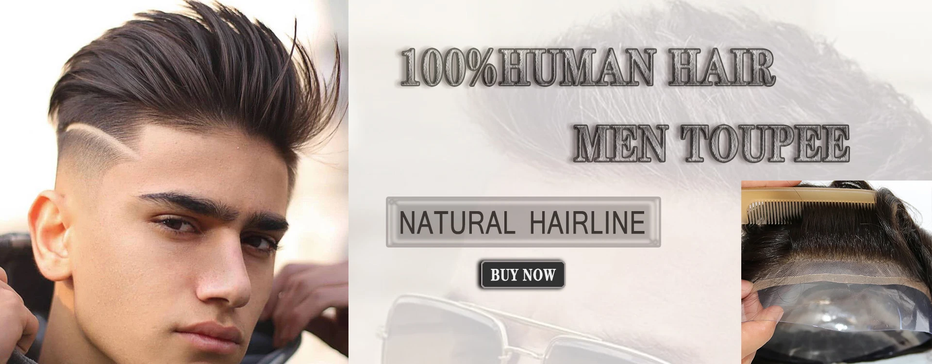 Super Durable Natural Hairline Grey Men Toupee 1b40 1B80 Brown Thin Male Wigs Human Hair Microskin Skin Pu Capillary Prosthesis