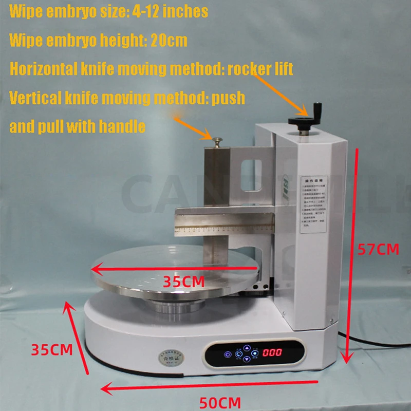 220V Birthday Cake Bread Cream Coating Decoration Spreader  Cream Cake Making Machine Cake Spreading Decorating Equipment