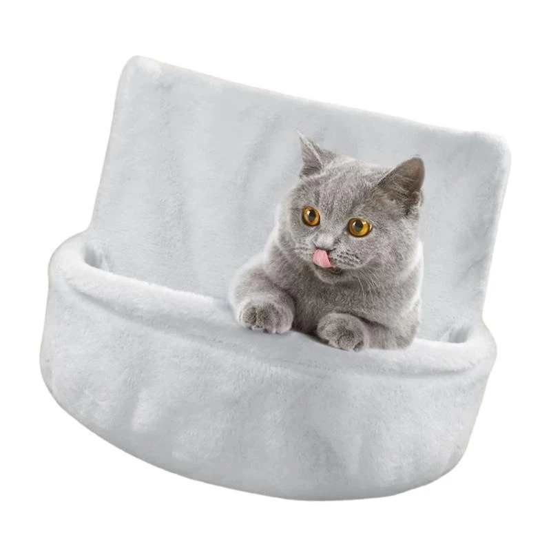 

Warm Cats Hammock Bed Soft Plush Hangable Sleep Bed Large Plush Cats Bed Detachable for Easy Washing Pet Sleep Nest Supply
