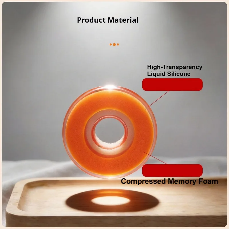 Liquid Silicone Sponge Ear Tips For Sony WF-1000XM6 Headphones Earbuds Noise-Canceling Orange Accessories for XM5/XM4 Ear Plugs view 2