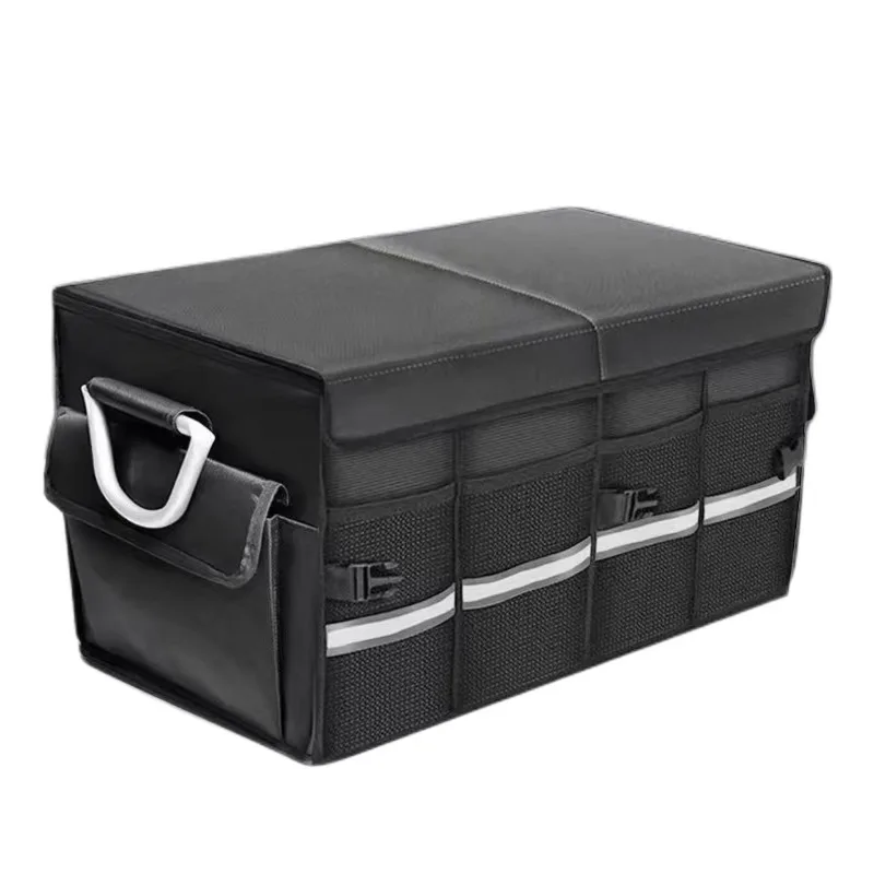 Multifunctional car storage box, car storage with handle, foldable trunk