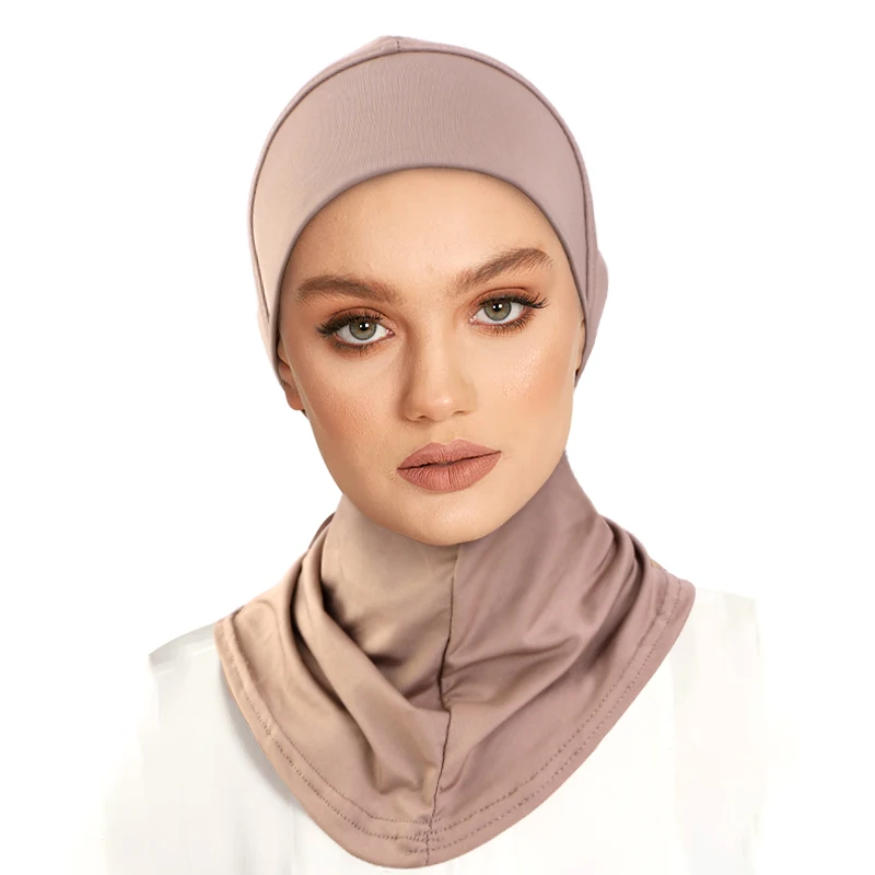 

New Women Muslim Underscarf Head Cover Hijab Inner Caps Stretch Islamic Underscarf Bonnet Femme Full Cover Headscarf Headwrap