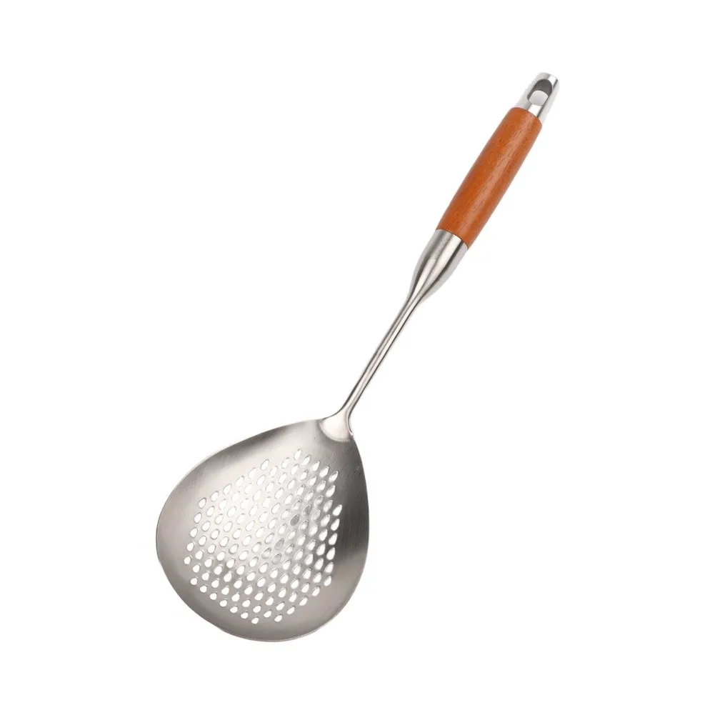 For Cooking Kitchen Skimmer Cooking Preparation Dishwasher Safe Colander Spoon Long-lasting Kitchen Utensil Mess-free Cooking