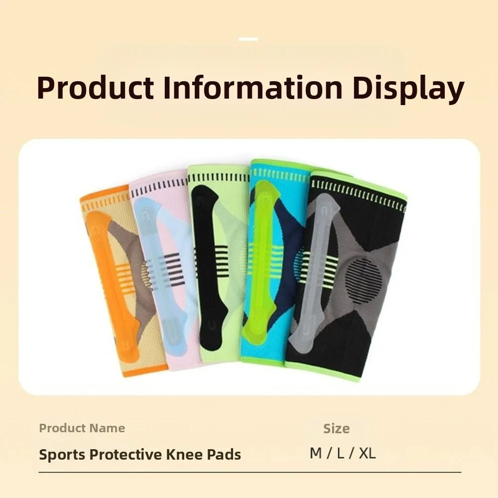 Anti-collision Sports Knee Pad Breathable Shock-absorbing Knee Sleeves Elastic Adjustable Knee Support Brace Running
