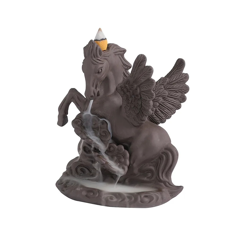 WW Purple Sand Backflow Incense Burner Matta Xiangyun Sandalwood Burner Incense Household, Antique Incense