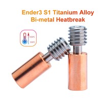 CREALITY Ender-3 S1 Titanium Alloy Bi-metal Heatbreak Sprite Extruder Copper Alloy Throat For Ender-3 S1 Pro 3D Printer