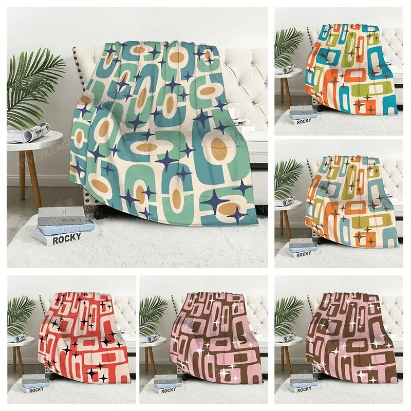 Plaid sofa for Knee blankets warm winter bed cover throw blanket Decor boho warm fleece Nordic Vintage Soft and hairy geometry