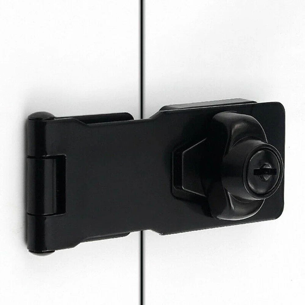 Door Lock Security Protection Lock Card 3Inch Locking Hasp And Staple With Keys Padlock Garage Lock Cupboard Home