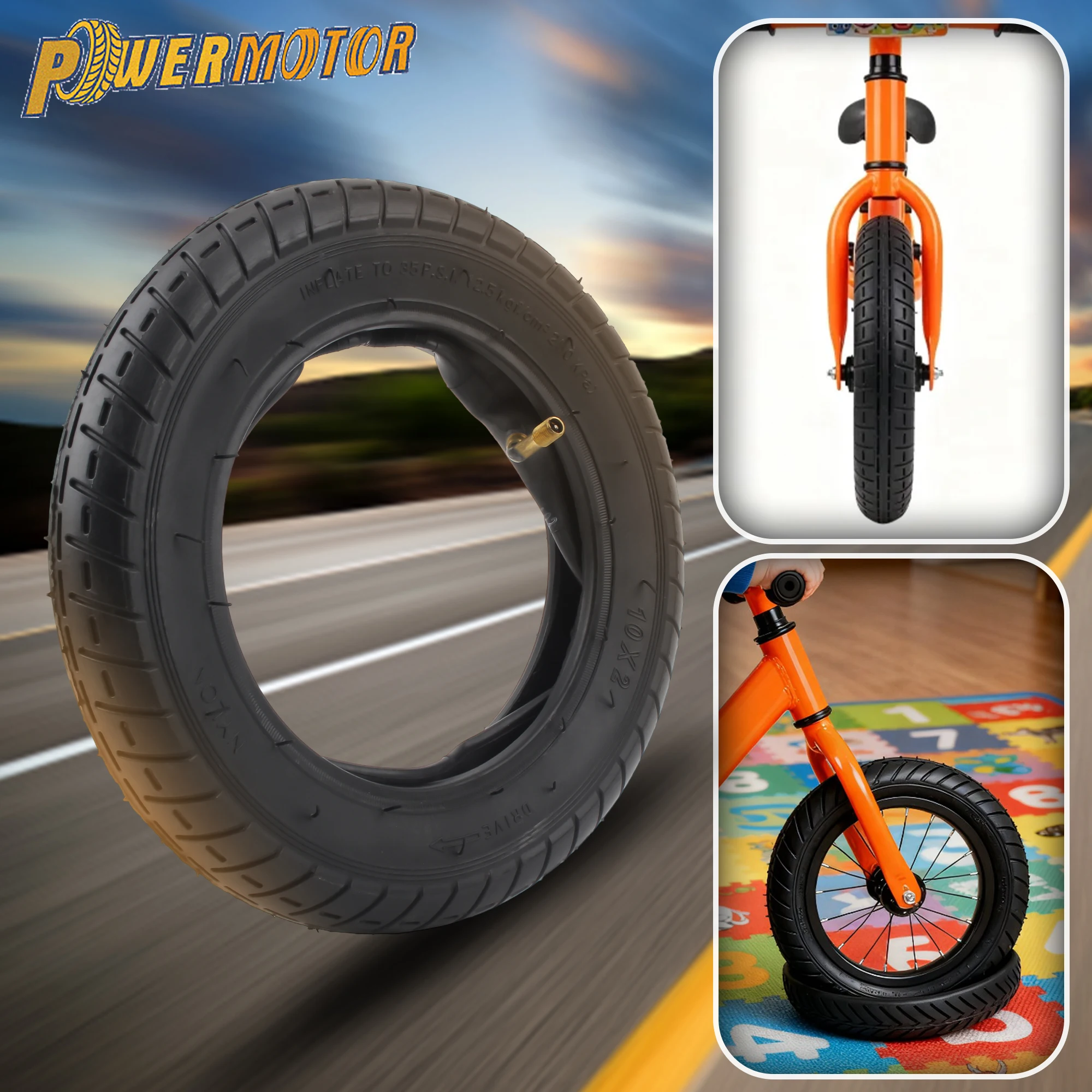 

2PCS 10 inch Electric Scooter Tyre for Xiaomi Mijia M365 1S PRO PRO2 10x2-6.1 Inner Outer Tubes Modified Accessories