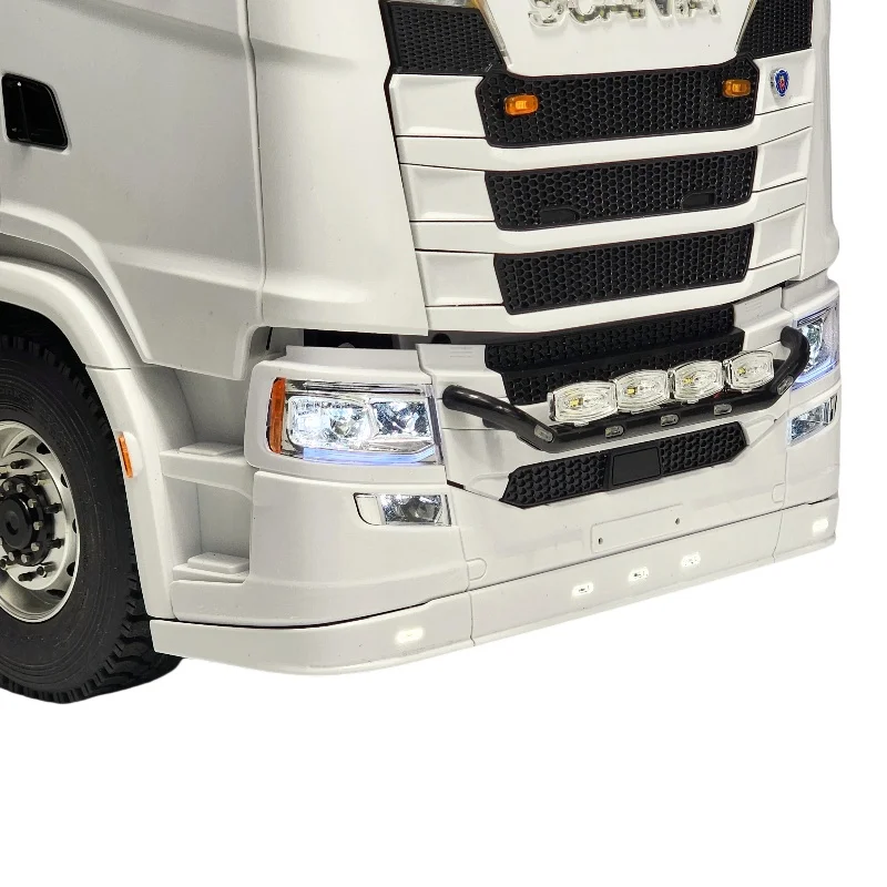 LED Bumper Surround Lights for Tamiya 1/14 RC Truck Sca 770s Front Bottom Lamp DIY Parts