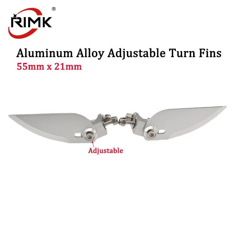 

CNC Aluminum Alloy Turn Fins High Precision Adjustable Turn Fins 55mm x 21mm Length for RC Boat O Tipe Ships