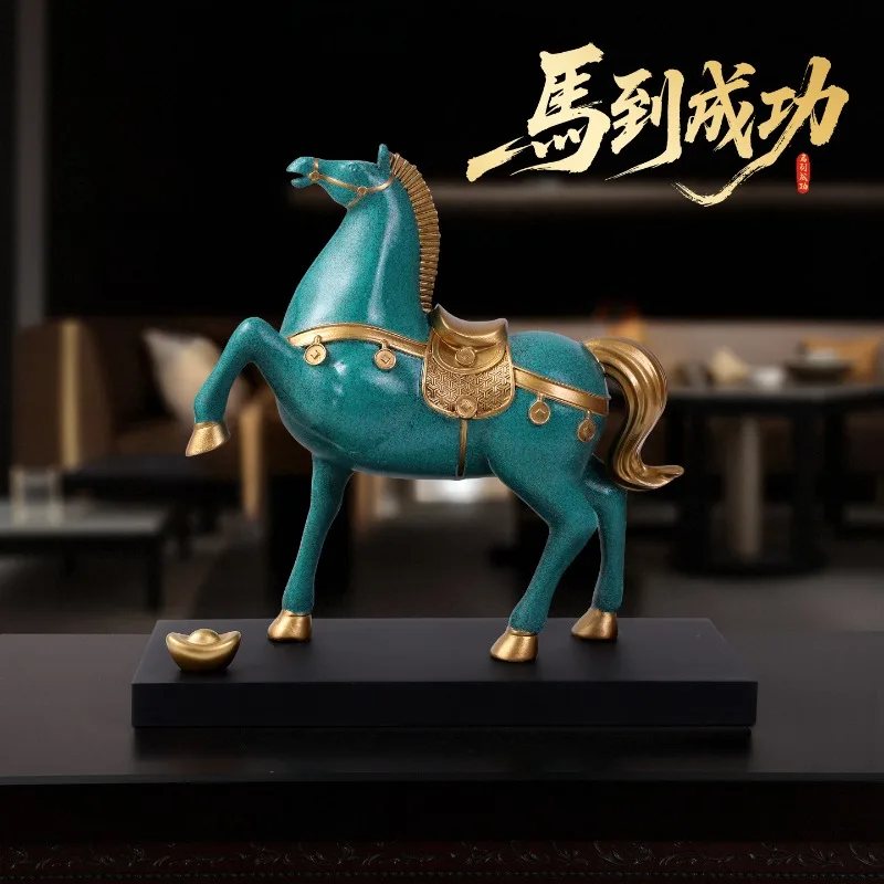 Creative Tangma statue resin home office craft gifts and decorations will be rich soon