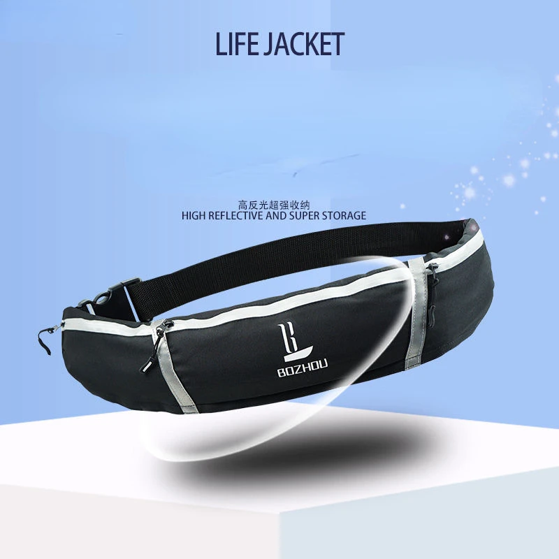 Adult Life Jacket Belt Self-inflatable Buoyancy Portable Professional Fishing Lure Equipment Swimming Lifebuoy for Men Women