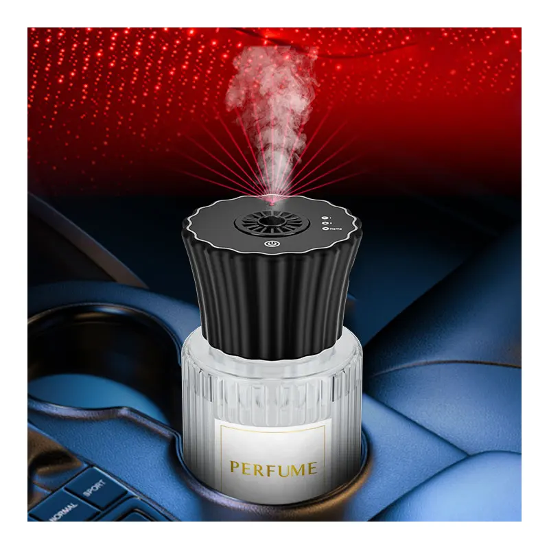 

Smart Car Aromatherapy Diffuser AI Sensing Auto Start Stop Spray Home Car Use Timer Air Freshener Starry Night Light Home Hotel