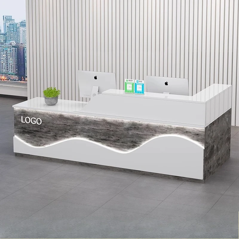 مكاتب الاستقبال الحديثة العرض متجر بار الجمال الفاخرة التنفيذي مطعم مكاتب الاستقبال تصميم Mostrador الأثاث العصري #5