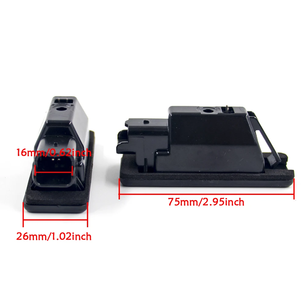 2pcs Car Rear 18 LED SMD License Number Plate Light Lamp 6000K For Peugeot 106 207 307 308 3008 406 407 Citroen C3 C4 C5 C6 C8