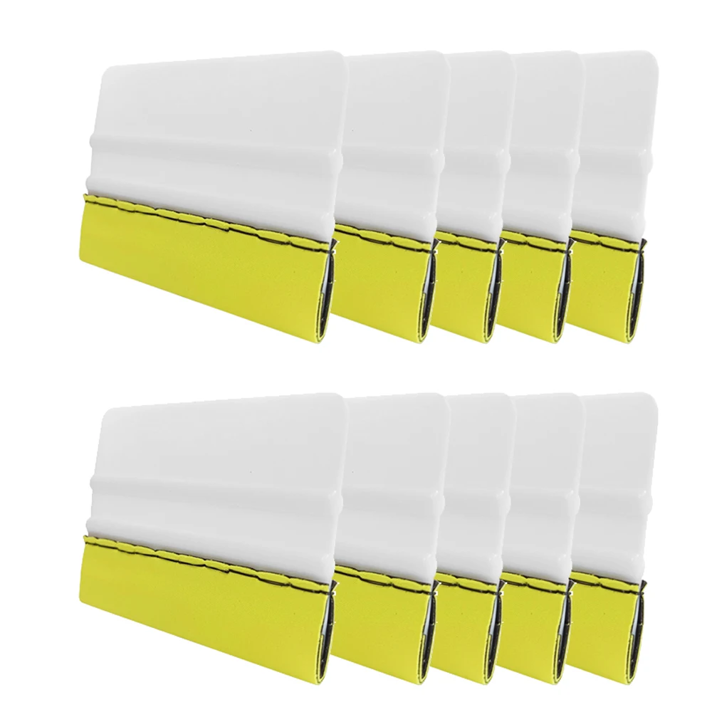 

10 шт. виниловая пленка для установки швейного скребка 2-слойный инструмент для упаковки из углеродного волокна фольга оттенок окна скребок пленка инструменты для автомобильной пленки