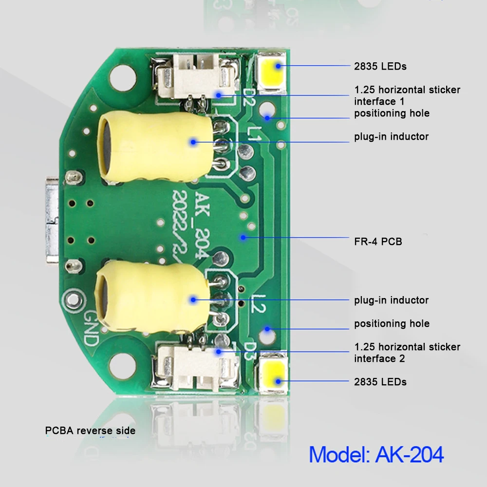 Type-C USB 5V 20mm 1.5-3W Ultrasonic Atomizing Humidifier Module DIY Moisturizing Transducer Mist Maker Atomize Rubber Gaske kit