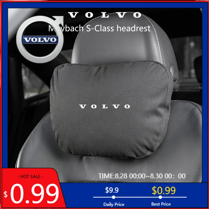 Подстаканники 2026, горячая мягкая дышащая автомобильная подушка для шеи, поддержка для Volvo XC40 XC60 XC90 V40 V60 V90 S60 S90 EX90, сиденье, поясничная подушка Cushi