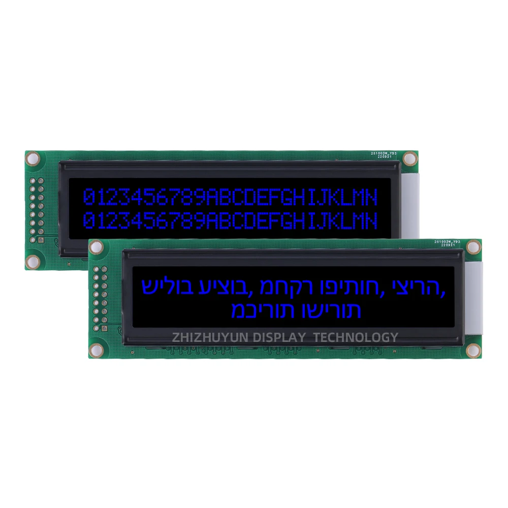 شاشة عرض LCD Hebrew ، وحدة LCD ، فيلم أسود BTN ، أزرق جليدي ، وحدة عرض LCM ، إمداد مستقر 24*02 ، LCD2402A