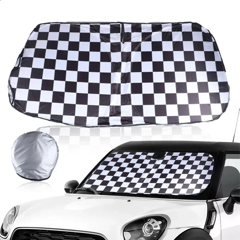 For Mini Cooper R50 R53 R56 R60 F55 F56 R58 R59 Car Front Window SunShade Cover Blocks UV Ray Reflector  Windshield Sunshade