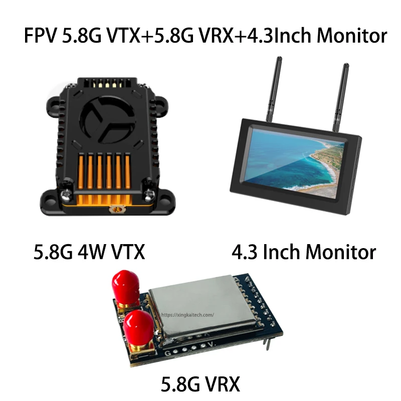 4000mW 5.8G Long Range FPV VTX Long Range Video Transmitter 48CH