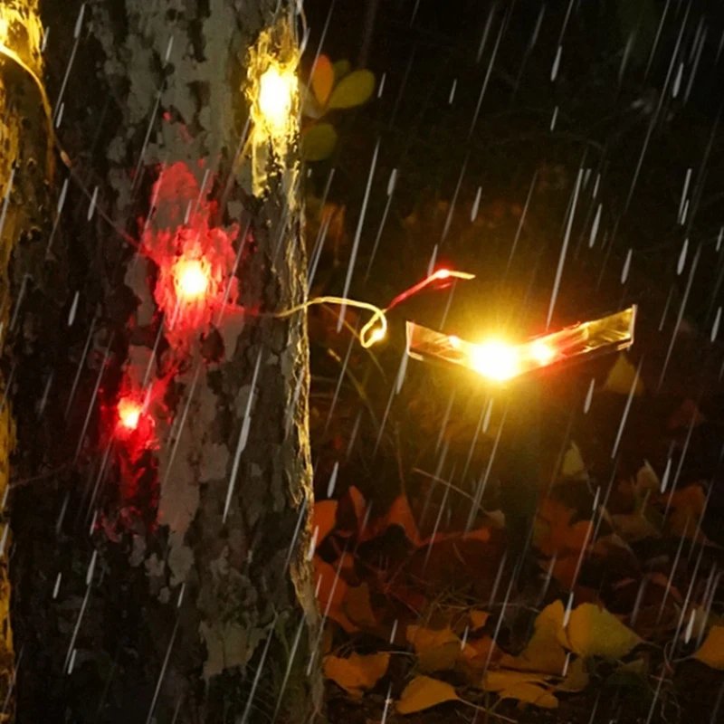 Luces solares para caminos AT64, luz LED Solar, lámpara para exteriores, luces de cadena impermeables para exteriores, pasarela, jardín, vacaciones