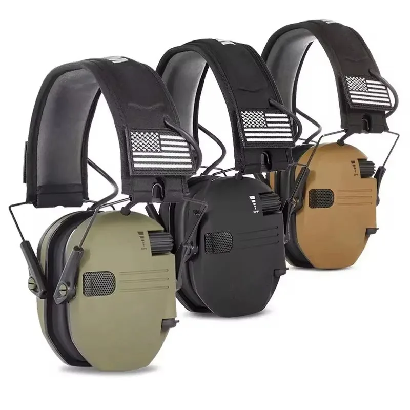 Earmuffs Active Headphones for Shooting Electronic Hearing Protection Ear Protect Noise Reduction Active Hunting Headphone