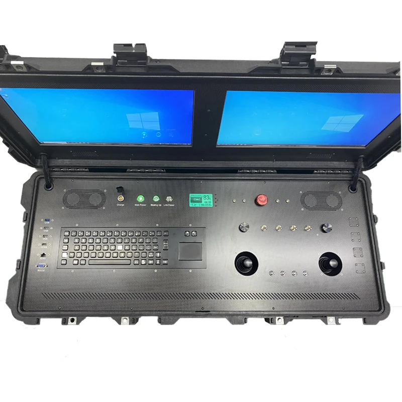 FPV Drone Dual Screen Portable Ground Console Can Provide Functions Such As Mission Planning Attitude Control Payload Control