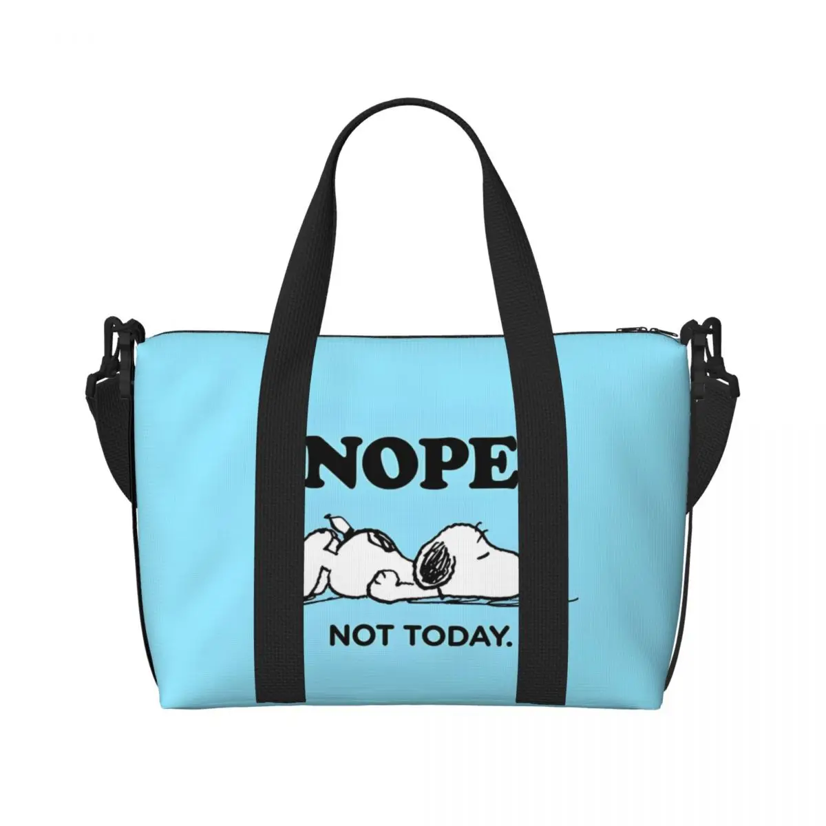 

Большая большая сумка-тоут S-Snoopys, женская милая мультяшная сумка-шоппер на плечо, пляжная дорожная сумка для спортзала