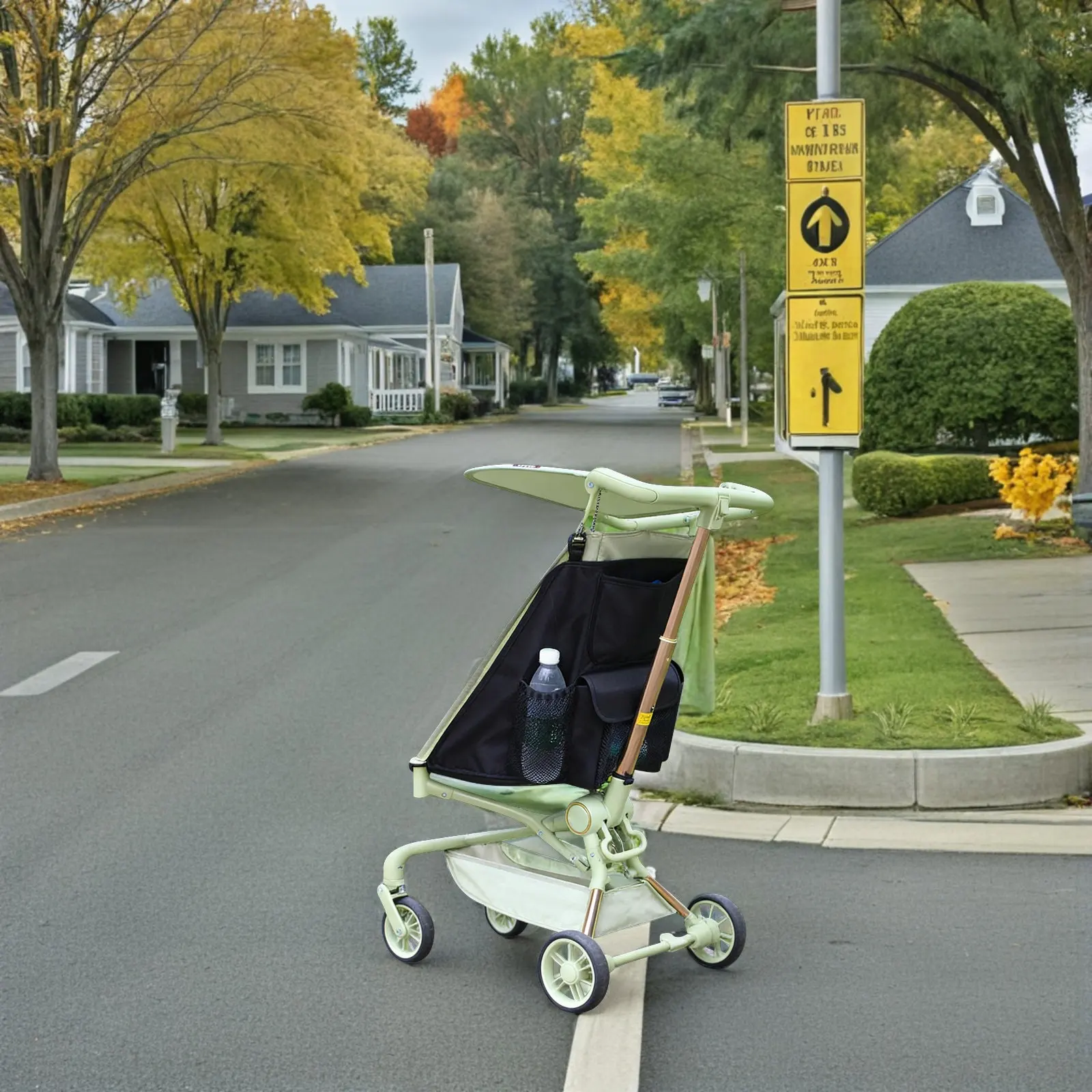 Multi-Pocket Baby Stroller Hanging Bag Pram Organizer Waterproof Pushchair Storage Pouch Travel Essential Stroller Accessory