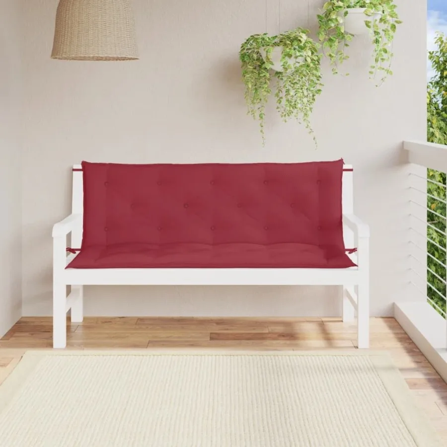 

Garden Bench Cushions 2 pcs Wine Red 59.1x19.7x2.8 Oxford Fabric
