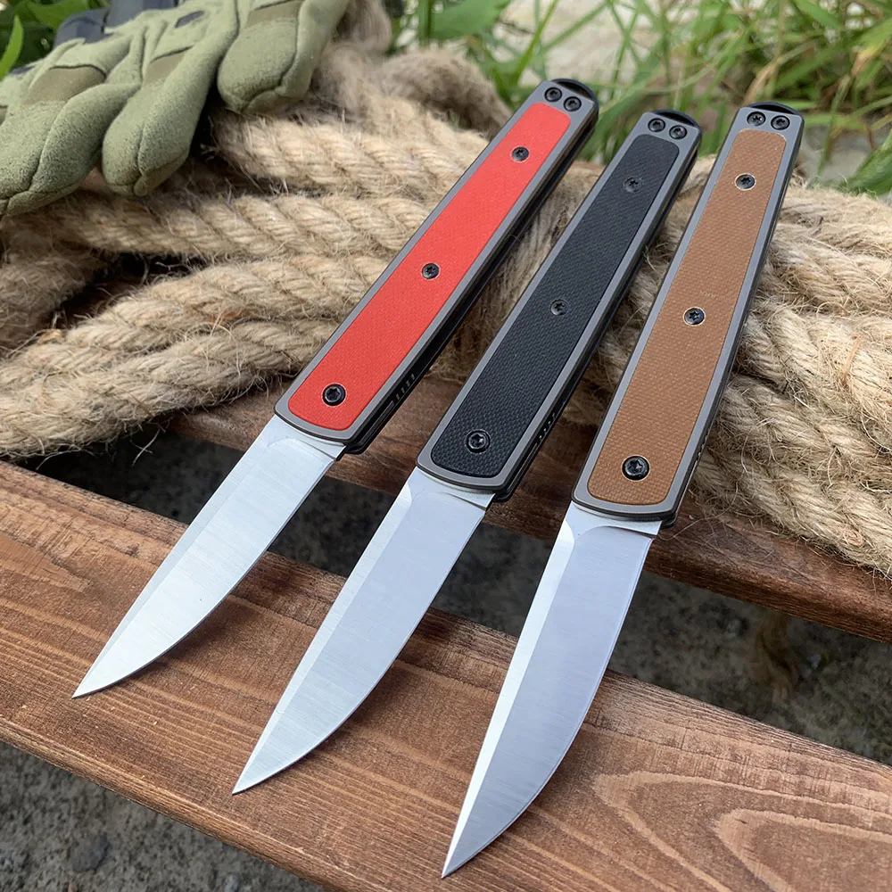 New 7190 Pocket Folding Knife 8Cr13Mov Blade Outdoor Military Tactical Combat Knives EDC Multipurpose Hunting knife Gentleman