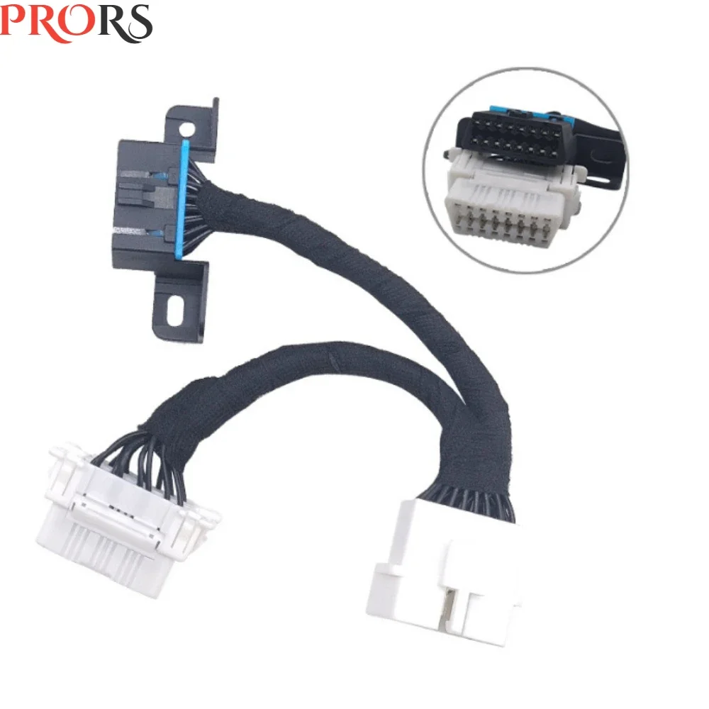 Latest High Quality 16 Pin OBD2 OBD Splitter Extension Cable One Male To Two Female Y Cable OBD2 Splitter Extension Line Tool